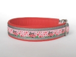Mausi rosa - Zugstopp - Breite ca. 3,2 cm incl. Lederunterfütterung