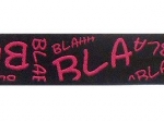 Bla Bla schwarz-pink - 20 mm