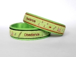 Obedience lime - Breite ca. 2,7 cm (incl. Leder)