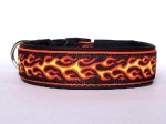 Orange Flames - Breite ca. 3,2 cm incl. Lederunterfütterung