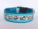 Winterfun türkis - Breite ca. 3,2 cm incl. Lederunterfütterung