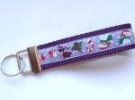 Schlüsselanhänger Lila Winter - ca. 11,5 cm zzgl. Metallöse und Schlüsselring