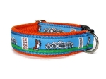 Border Collie braun-weiss - Breite ca. 3,5 cm incl. Airmesh-Unterfütterung