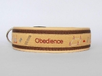 Obedience sand - Breite ca. 3,2 cm (incl. Leder)