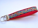 Schlüsselanhänger Bunter Zopf - ca. 15 cm zzgl. Metallöse und Schlüsselring