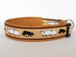 Hütehund - verstellbares Zugstopphalsband - Breite ca. 3,2 cm incl. Leder