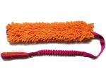 Mopik long orange-pink ohne Quietschi mit ruckdämpfendem Bungeegriff von Dogscraft - Länge Moppteil ca. 40 cm - Länge insgesamt ca. 1,08 m