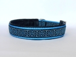 Waldelf blau - Zugstopp - Breite ca. 3,2 cm (incl. Leder)