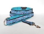 Halsband-Leinen-Set Crazy Circles Purple