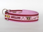 Agility rosa - Breite ca. 3,2 (incl. Leder)