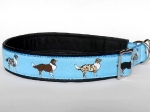 Australian Shepherd hellblau - Zugstopp - Breite ca. 3,2 cm (incl. Leder)