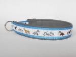 Sheltiebande - Zugstopp - Breite ca. 2,7 cm incl. Lederunterfütterung