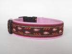 Pfauenauge rot - Breite ca. 3,2 cm incl. Lederunterfütterung