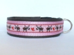 Rudolf Elch rosa - Breite ca. 3,2 cm (incl. Leder)