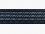 schwarz - 20 mm - beidseitig gummiert