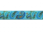 Paizley aqua - 15 mm
