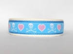 Skulls and Hearts - Breite ca. 3,2 cm (incl. Leder)