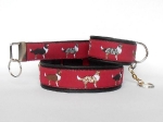 Aussie bordeaux - Breite ca. 3,2 cm (incl. Leder)