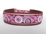 Crazy Circles Plum (Zugstopp) - Breite incl. Lederunterfütterung ca. 3,2 cm