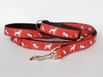 Halsband-Leinen-Set Terrierpower rot