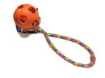 Wabenball orange mit Band (PPM-Seil) - Balldurchmesser 7 cm