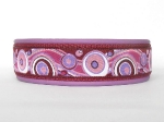 Crazy Circles Plum - Breite ca. 3,2 cm (incl. Leder)