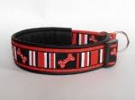 Bones and Stripes - Zugstopp verstellbar - Breite ca. 3,2 cm (incl. Leder)