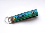Schlüsselanhänger Agility blau-grün - ca. 11,5 cm zzgl. Metallöse und Schlüsselring