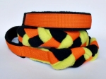 Agility-Zergelleine orange-schwarz-kiwigrün
