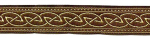 Keltischer Knoten Braun-Gold - 22mm