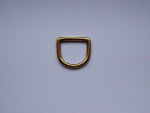 sehr stabiler D-Ring aus massivem Messing - verfügbar für Gurtbandbreite 25 mm