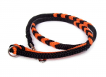 Hollandleine teilgeflochten schwarz-orange