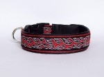 Halsband Red Flames - Breite ca. 3,2 cm incl. Lederunterfütterung