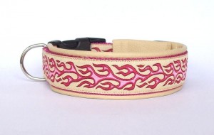 Pink Flames - Breite incl. Leder ca. 3,2 cm